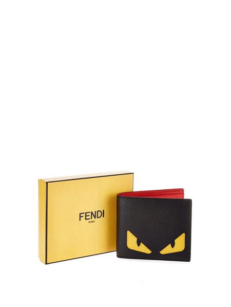 portafoglio fendi uomo 8m0032|fendi bifold leather wallet.